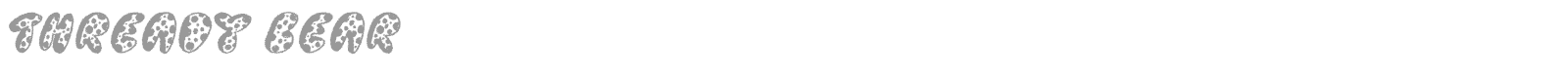 Thready Bear font preview